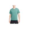 Logo Print Loose Fit Round Neck Short Sleeve T-Shirt Men Tops Green FQ3091-361