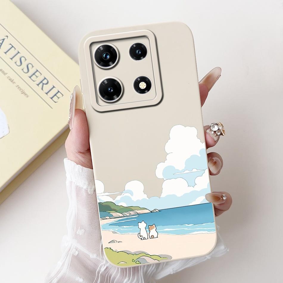 Чехол для Infinix Note 30 Pro, Infinix Note 30i, Note30, 30Pro 4G, Милый мультяшный панда и кролик, Мягкий силиконовый, Ударопрочный