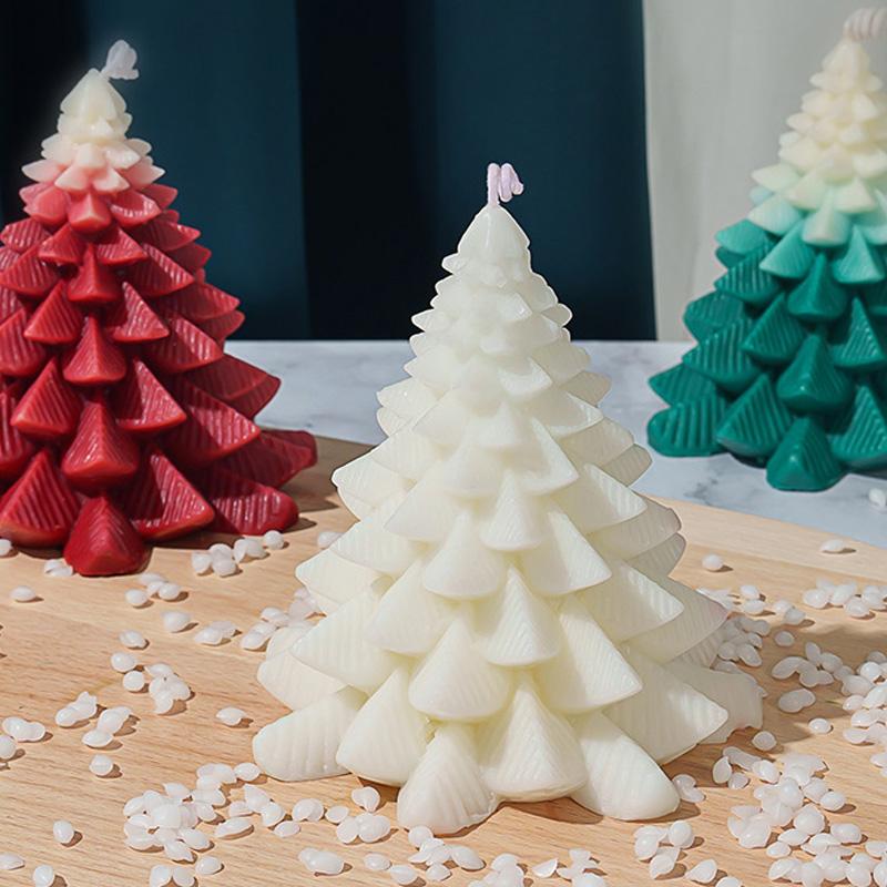 1pc Fashion Christmas Tree New Year Aromatherapy Home Decor Xmas Party Candle Ornament With Box