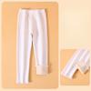 Хлопковые штаны высокого качества для девочек, зимние кашемировые толстые теплые леггинсы, детские длинные брюки в вертикальную полоску, верхняя одежда, одежда