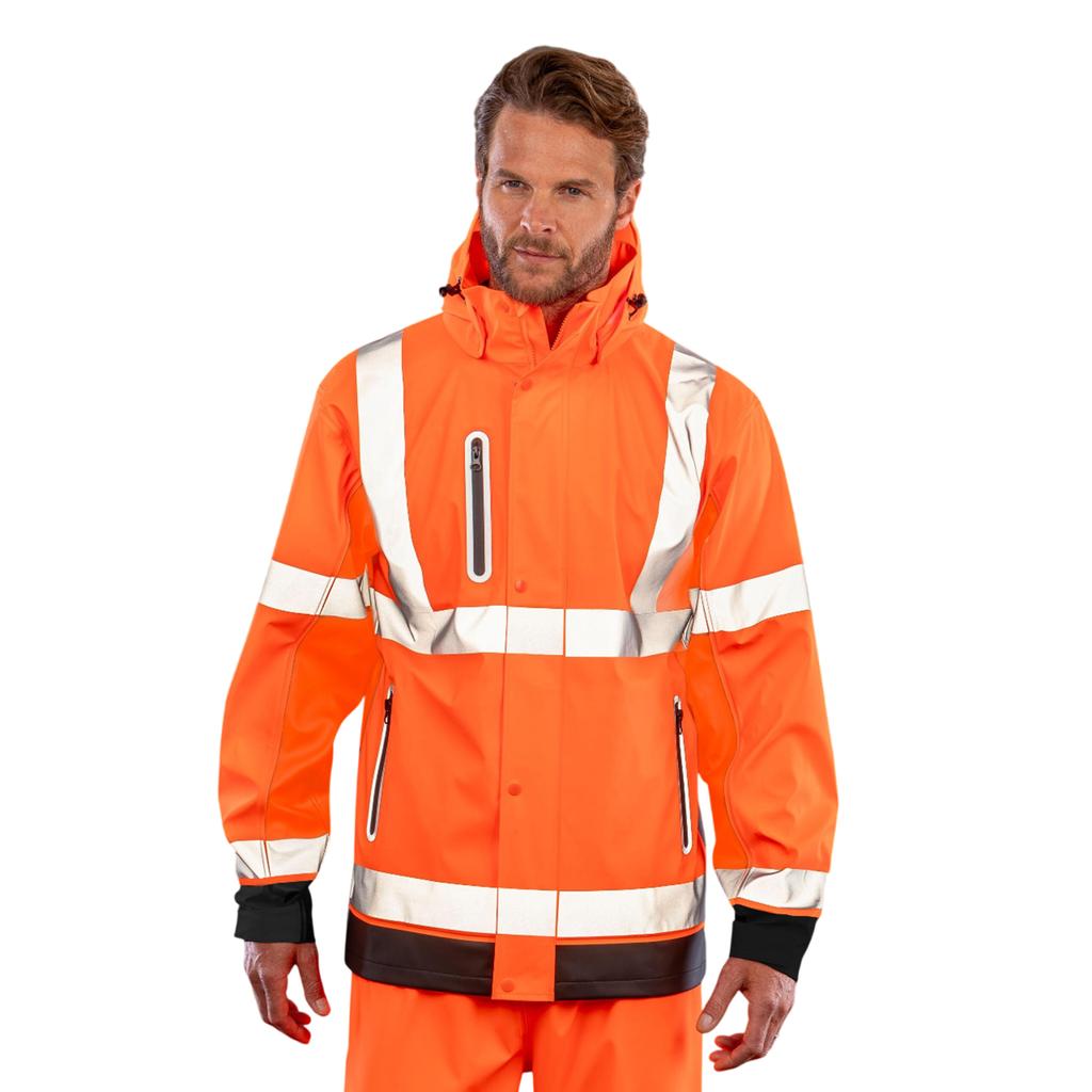 Result Recycled Mens Prism PU Heavy Duty Jacket
