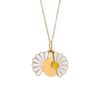 Handmade Glaze Oil Chrysanthemum Pendant Layered Chain Daisy Necklace  Jewelry Accessories