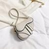 Stylish Cross-border Shoulder Bag 2023 Summer Pure Color Pu Saddle Bag Wholesale