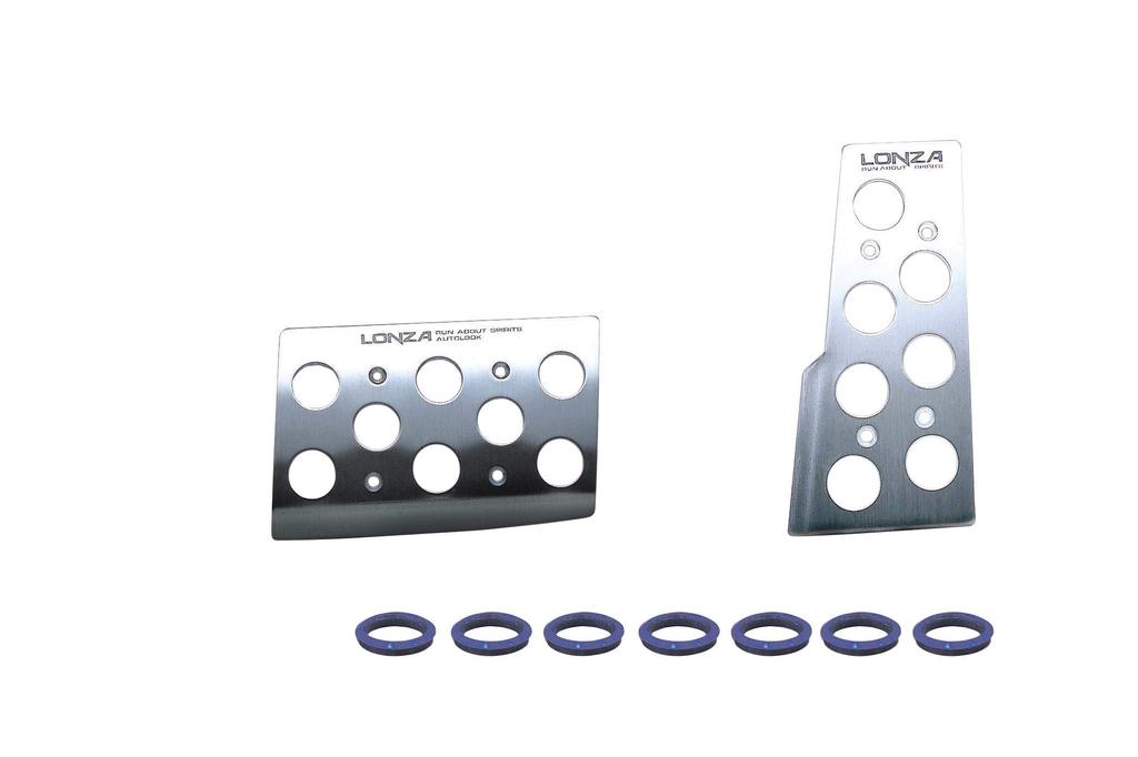 Педаль автомобильная алюминиевая Napolex LONZA AT набор педалей для автомобиля размеры спортивных педалей автомобильные принадлежности 71x110/119x56 мм LZ-303