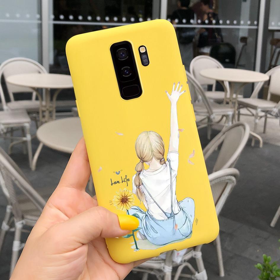 For Samsung Galaxy S9 Case G960F/DS Phone Cover Luxury Cartoon Soft Slim Funda For Samsung S9 Plus G965F S9+ Coque S9Plus Bumper