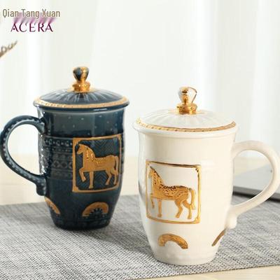 Керамическая высокая кружка ACERA Liven Royal Steed