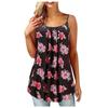 Women's Fashion Casual Vest Sleeveless Bohemian Print Loose Tank Large Top