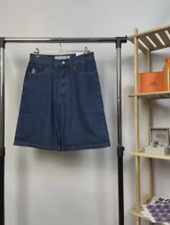 Мужские шорты Polar Big Boy с широкими штанинами в стиле хип-хоп из денима — модные и повседневные