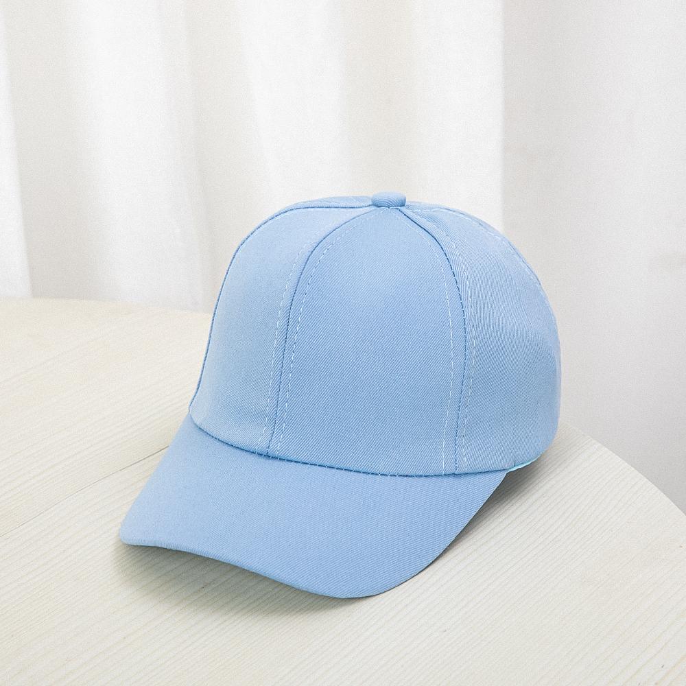Детская бейсболка для девочек и мальчиков, весенне-летняя детская шляпа от солнца, классические однотонные кепки с козырьком для малышей
