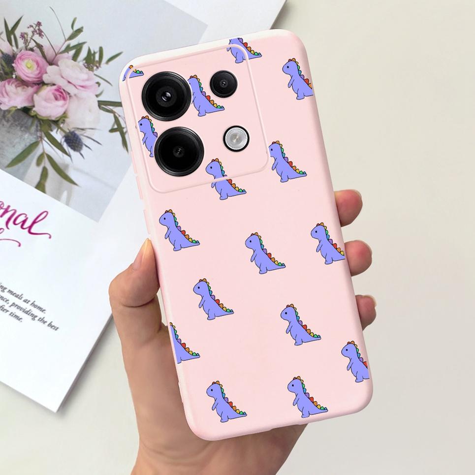 Чехол для телефона Xiaomi Poco X6 Pro 5G Poco M6 Pro 4G Роскошный Конфетный Силикон Милые Животные Мягкая Задняя Крышка Для PocoX6 PocoM6 5G Capa