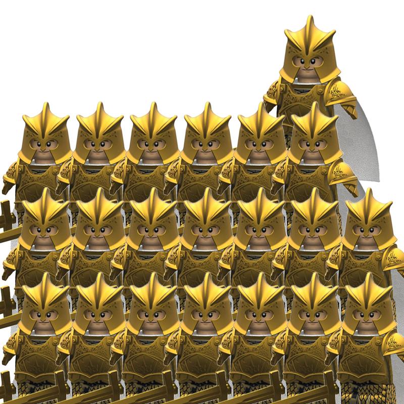 MOC Престолы Золотая Броня Воин Стражник Джейме Ланнистер Барристан Селми Мерин Трант Конструкторы Мини Экшн Фигурка Игрушки