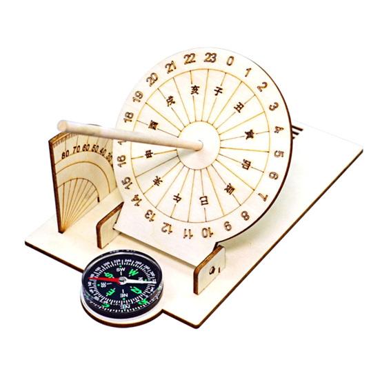 DIY Solar Artificial Satellite Model Kit Educational Handmade Wooden Puzzle Moon Rover