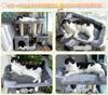 Hapineko Mini Cat Tower Compact Cat Tower with Scratching 2 Overlooking Observation Hidden and Hammock Height 72cm - Small, Low, Self-Grooming, Post,