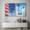 Hiroshi Nagai Classic Artwork Wavy Summer Florida City Beach Landscape Poster Canvas Painting Wall Pictures Home Office Decor