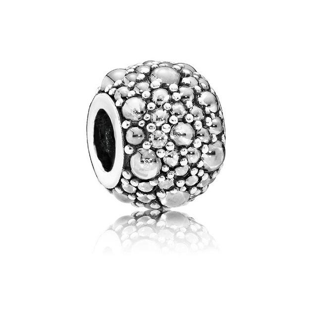 Европа Стерлингового Серебра 925 Новые Сверкающие Круглые Ажурные Подвески Бусины Подходит Оригинальные Модные Браслеты Для Ювелирных Изделий Ожерелье Подвеска