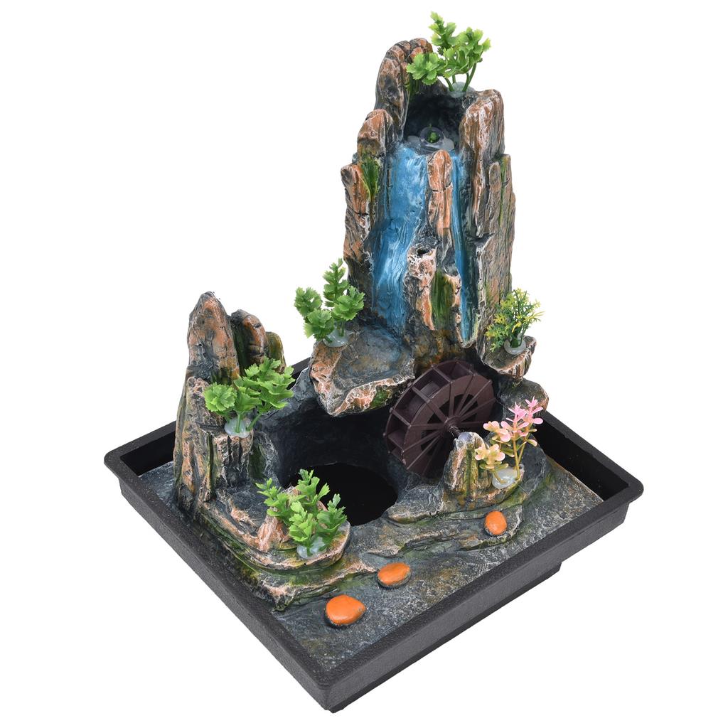 Смола настольный фонтан крытый водопад фонтан настольный рокарий Decoratops с распылителем для дома