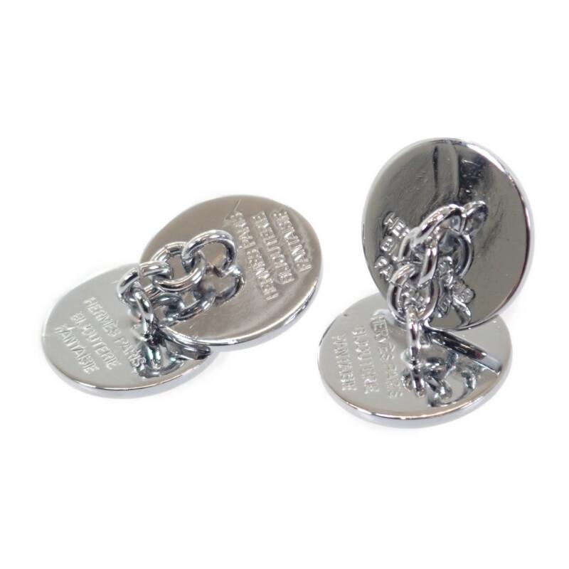 HERMES   манжеты Серебристый металл мужские