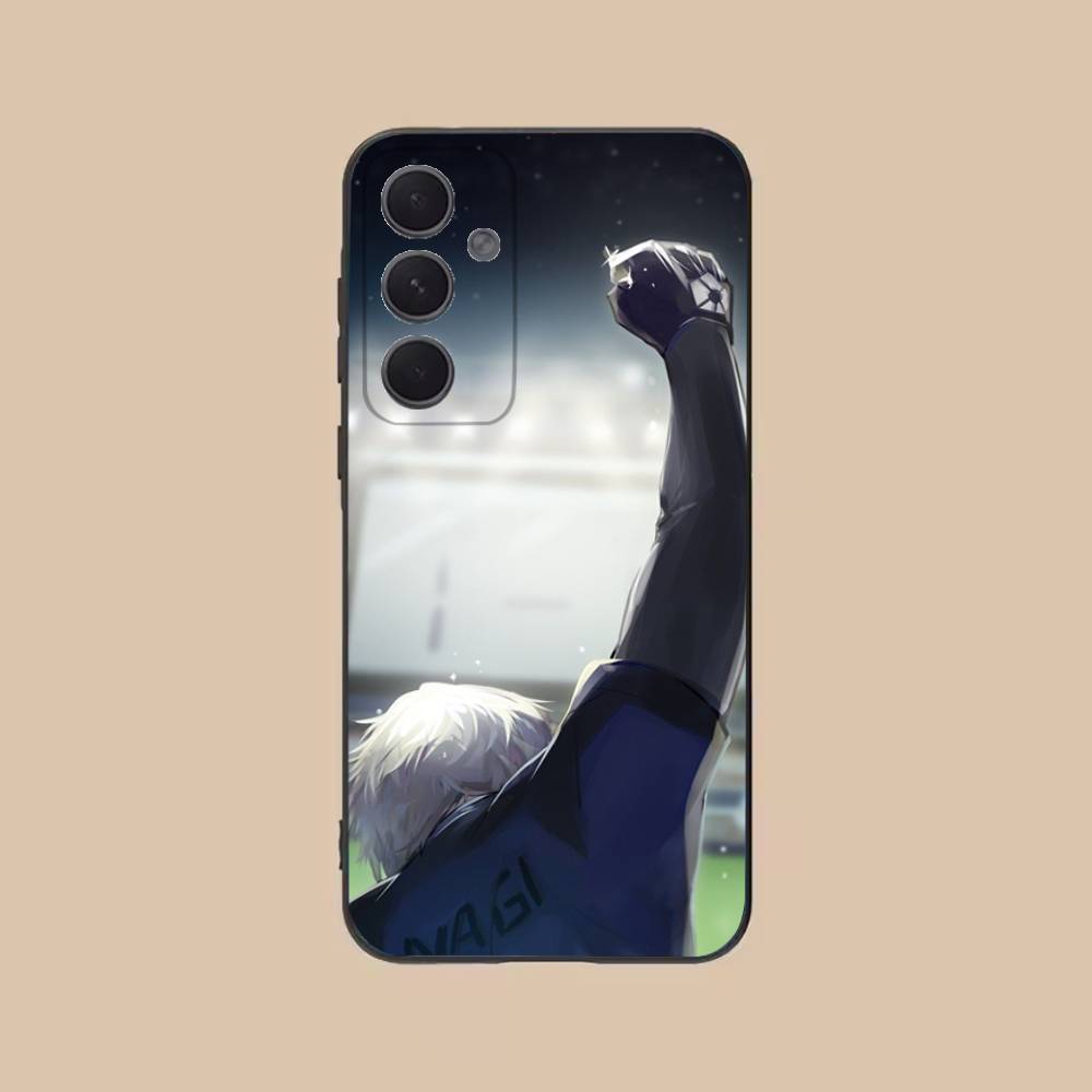 Comics B-Blue L-Lock Phone Case For Samsung S25,24,21,22,23,20,S30,Ultra,Plus, Fe,5G Silicone Cover