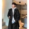 Medium and Long Trench Coat Men's Autumn and Winter New Loose Trendy Brand Casual Loose Coat