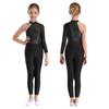 Girls One Mesh Sleeve Full Body Cover Jumpsuits Gymnastics Ballet Modern Dance Uniform Unitard Ice Skating Competition Costume
