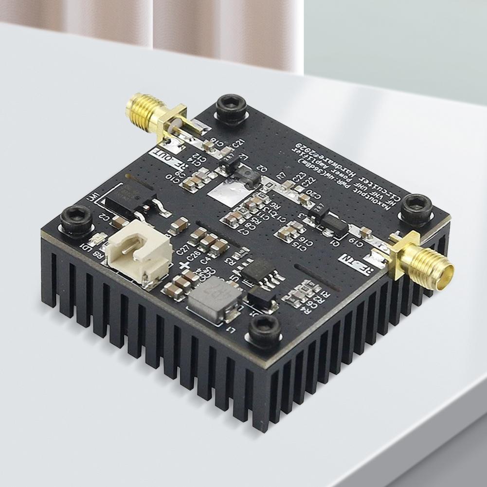 0.5-800MHz 15W 40dB VHF UHF RF Power Amplifier HF VHF UHF Transmitter Power Amplifier Module for Ham Radio Walkie Talkie