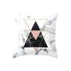 Fashionable and Simple Geometric Golden Peach Leather Velvet Pillow Case Car Sofa Cushion Pillow Backrest Lazy Man