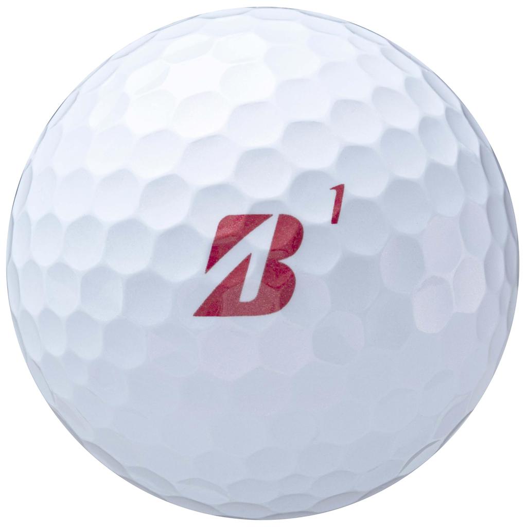 BRIDGESTONE TOUR B JGR 2025 Golf Multicolor Pack 3 Pearl 2 2 Pearl 2 Matte J5ZX Balls, 12-Ball (3 White, White, Yellow, Pink, Red)
