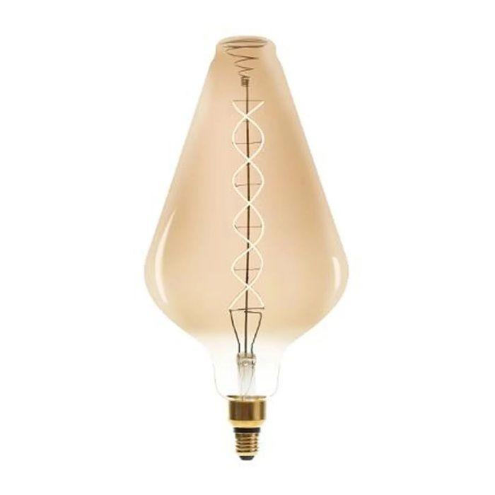 Ampoule LED pyramide VA188 filament torsadé ambre