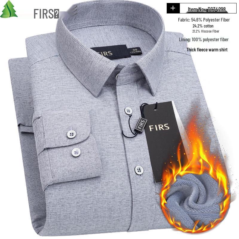 Мужская клетчатая рубашка Shanshan с длинным рукавом в стиле business casual