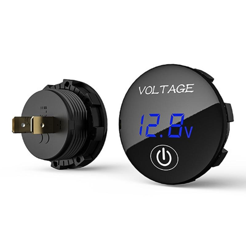 DC12V 24V Вольтметр Светодиодный Цифровой Дисплей Индикатор Напряжения Для Модификации Электросистемы Автомобиля