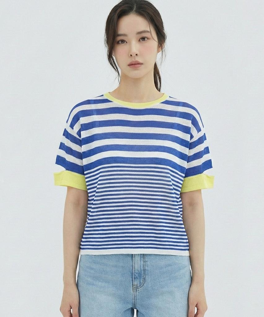 VANAKE St Pattern Short Sleeve Knit_Vb27Ktq301Z