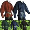 Renaissance Landlord Knight Top Without Belt Medieval Men Cosplay Costume Causal Shirt Pirate