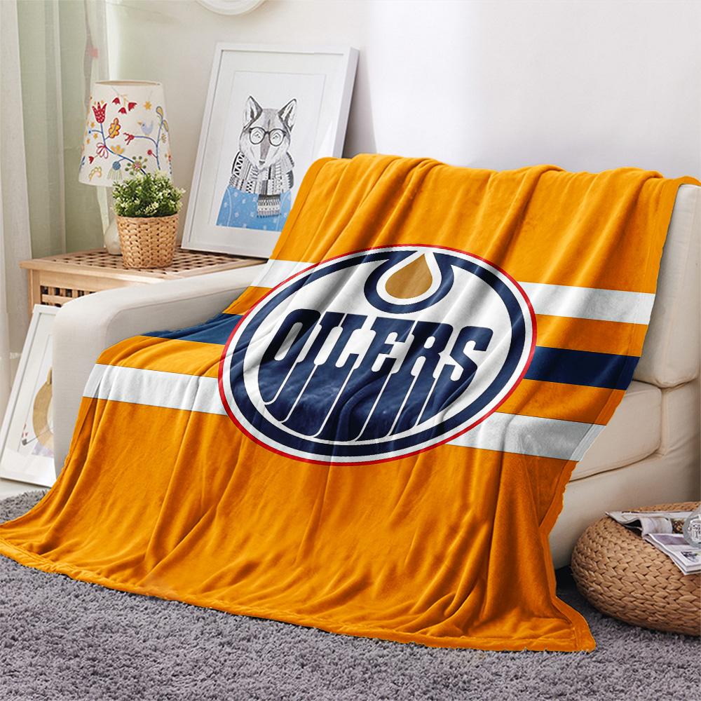 Edmonton Oilers2 Flannel Blanket, High quality Comfortable for All Seasons, Home Decor, Warmth and Comfort