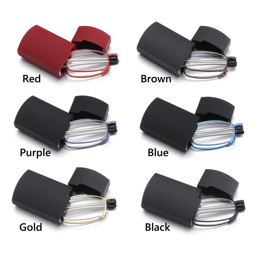 Оправа из сплава включает футляр для очков, складные очки для чтения, телескопические ножки, очки для пресбиопии