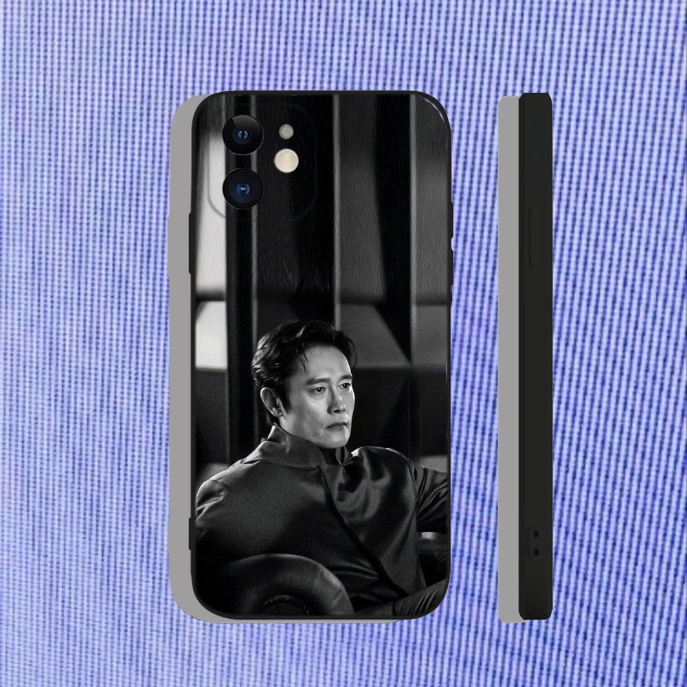 Чехол для телефона Lee B-Byung H-Hun Для iPhone 17,16,15,14,13,12,11,Pro,Max,Plus,Air,X,XS,XR,SE,8,7,Mini, Мягкий Черный Funda