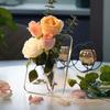 Acrylic Po Frame Vase Modern Art Floral Flower Vase Desktop Plant Holder For Office Home Gift Wedding Table Centerp Decor