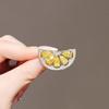 Anti-light Brooch Women's High-end Temperament Fresh Lemon Brooch High-end Women's Suit Pin Accessories Small Artifact Jewelry