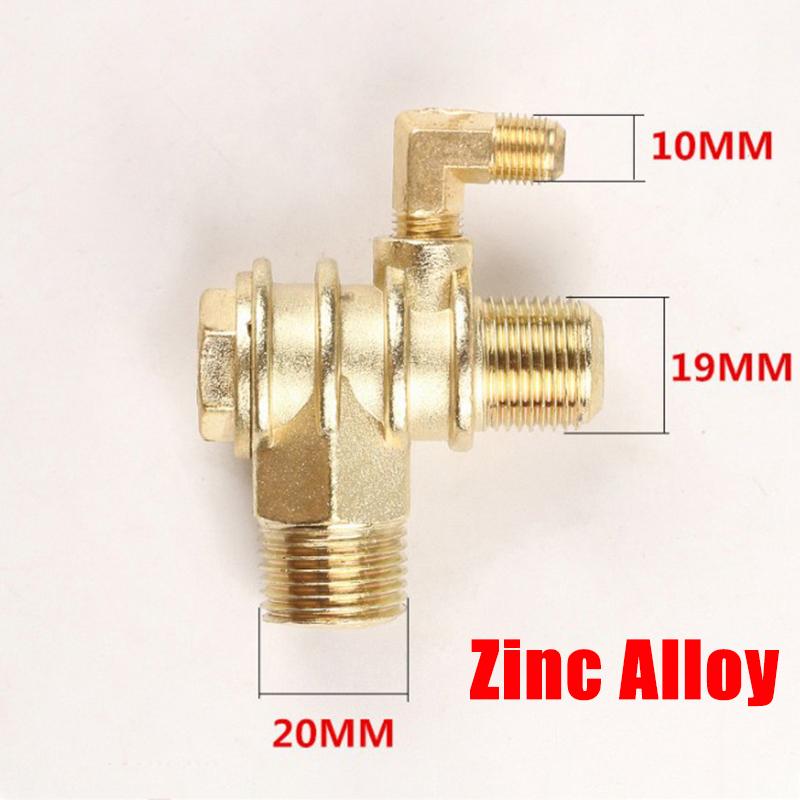 3-портовый обратный клапан односторонний с наружной резьбой для мастерской воздушного компрессора 20*19*10 мм