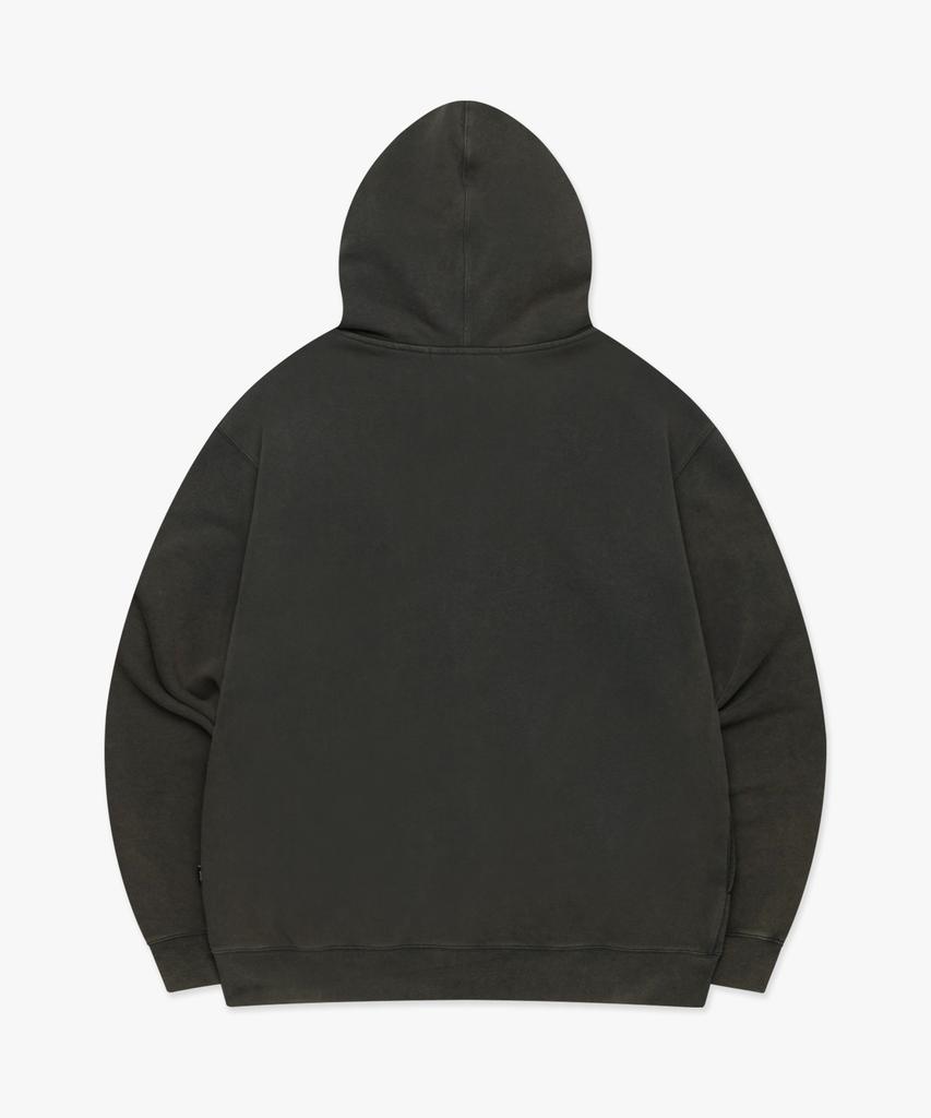 Lmc Худи на молнии с аппликацией Washed Og Угольный