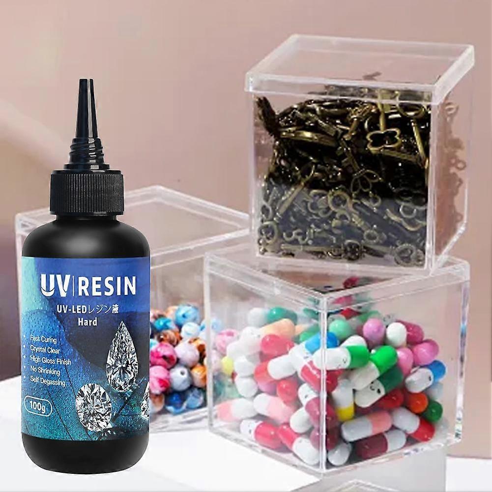 Clear Hard Uv Resin High Gloss Fast Curing Resin Yellowing Resistance