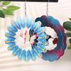 3D Colorful Wind Spinning Mandala Hanging Wind Spinner 7 Inch Foldable Rotating Wind Chime Garden Metal Wind Chime