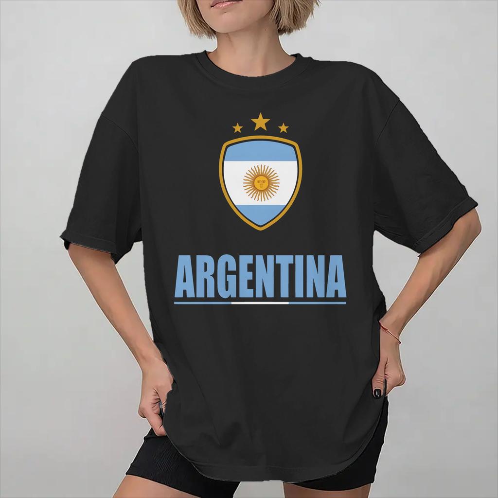 Las Malvinas Argentina Soccer Football Printed T Shirts Unisex Wounisex Cotton Tee Shirt Clothing