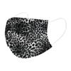 Трехслойная одноразовая пыленепроницаемая защитная маска с леопардовым принтом для взрослых