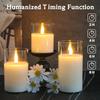 LED Lights for Home Electronic Candle LED Candle Decoration LED Glass Candle Full Set Remote Control Timer for Christmas Wedding