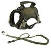 Cat Harness Vest Military Dog Working Training Accessories Tactical Leash with Patch Set for Cats and Small Dogs
