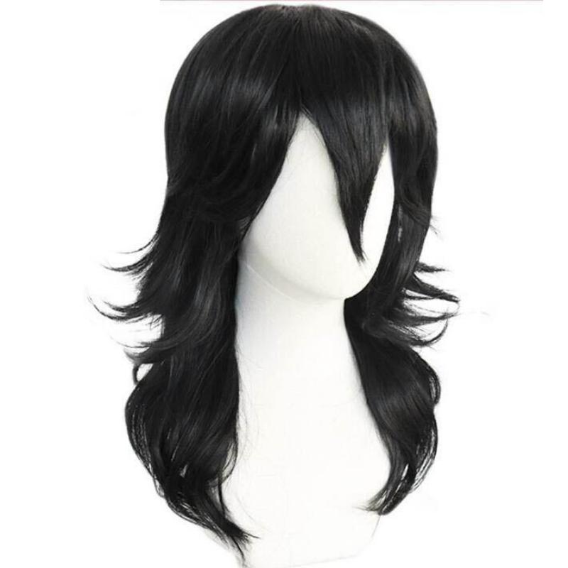 Аниме My Boku no Hero Academia Shouta Aizawa длинный волнистый черный термостойкий костюм для косплея парик