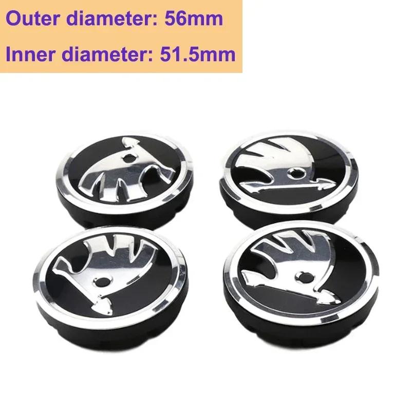 2025 New 56/60/65mm Car Wheel Center Cover Caps for Skoda Logo Superb Kamiq Octavia A7 Tour Yeti Fabia Rapid Kodiaq RS Karoq Met
