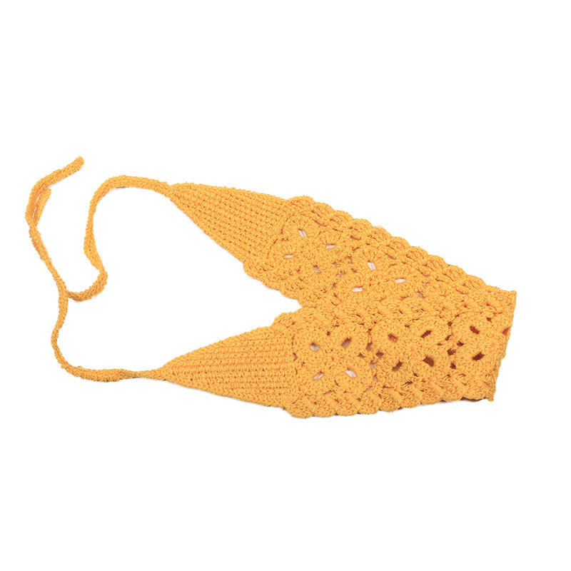 Бохо женская цветочная вязаная повязка на голову красочная тканая алая повязка на голову винтажные аксессуары для волос