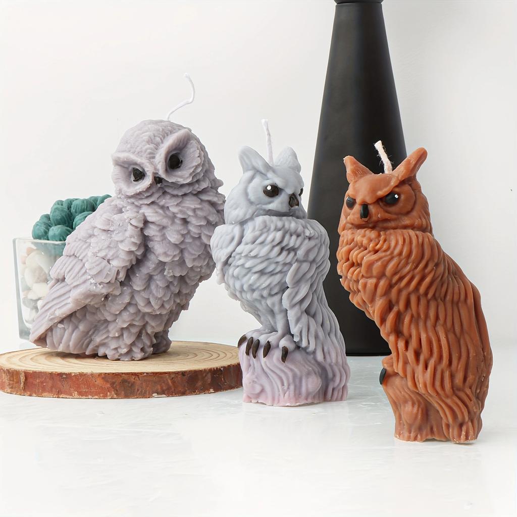 3D Форма Совы Силиконовые Формы для Свечей Изготовление Смолы Ароматерапевтические Свечи Ручной Работы Воск Мыло Домашний Декор Ремесло