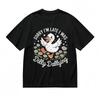 Women's Fashion Comfy Classic T-Shirt Smiling Duck Flower Design Dilly Dally Tee